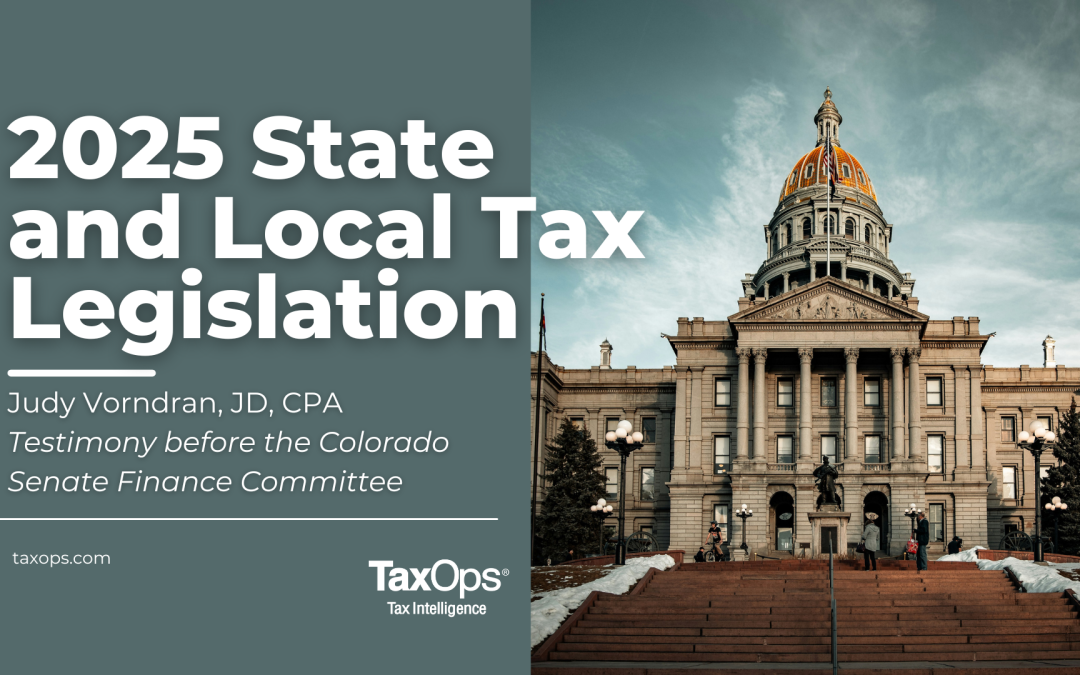 Judy Vorndran Testifies Before Colorado Senate Finance Committee