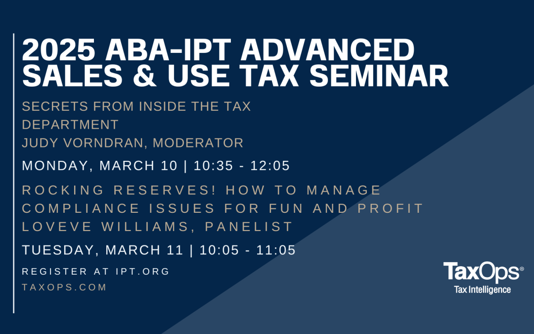 Judy Vorndran and Loveve Williams at ABA/IPT Advanced Tax Seminar