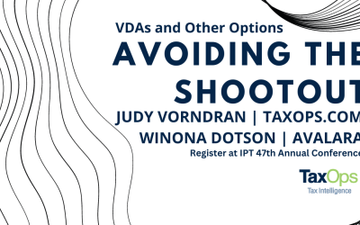 Avoiding the Shootout, VDAs and Options at IPT Conference
