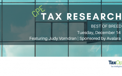 Judy Vorndran on Best of Breed Tax Research Tools for Accountants CPE