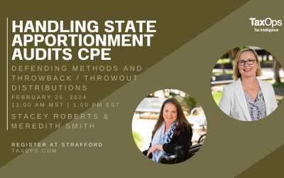 Handling State Apportionment Audits CPE