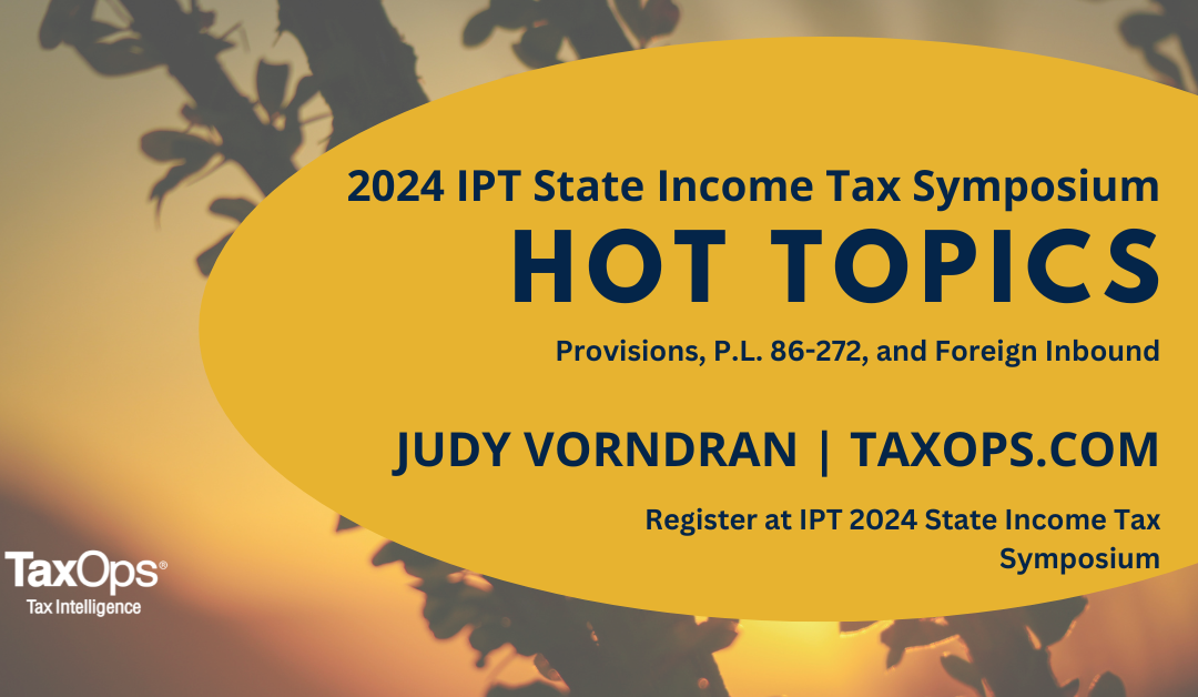 Hot Topics at IPT with Judy Vorndran CPE