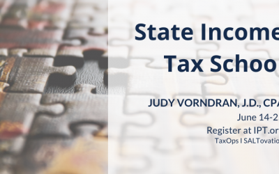 IPT State Income Tax School, with Judy Vorndran
