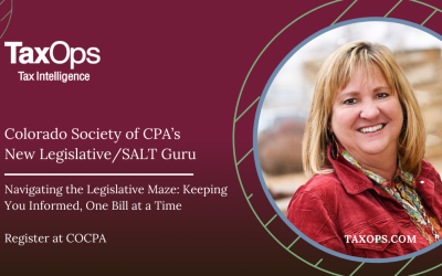 Meet Judy Vorndran, COCPA’s New Legislative/SALT Guru CPE