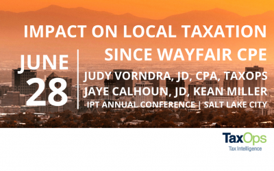 Impact on Local Taxation Since Wayfair CPE