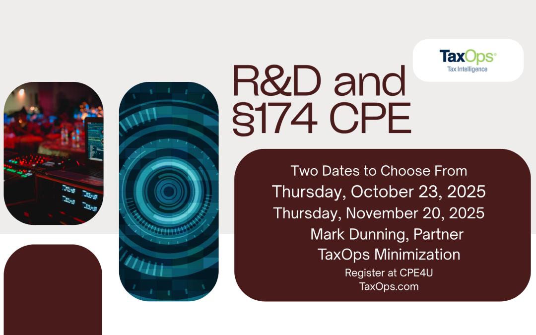 R&D Credit and Section 174 (CPE)
