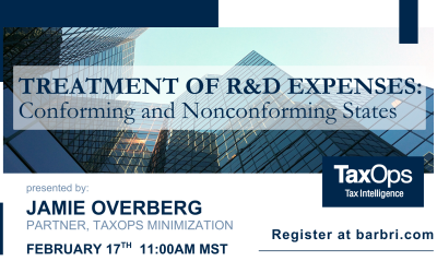 State Responses to OBBBA Treatment of R&D Expenses: Conforming and Nonconforming States CPE