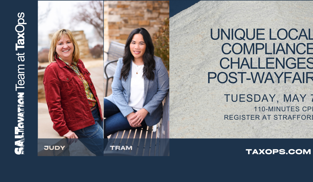 Unique Local Compliance Challenges Post-Wayfair CPE